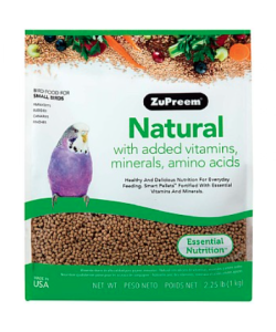 ZuPreem Natural Small - Complete Food for Budgies - 2.25lb